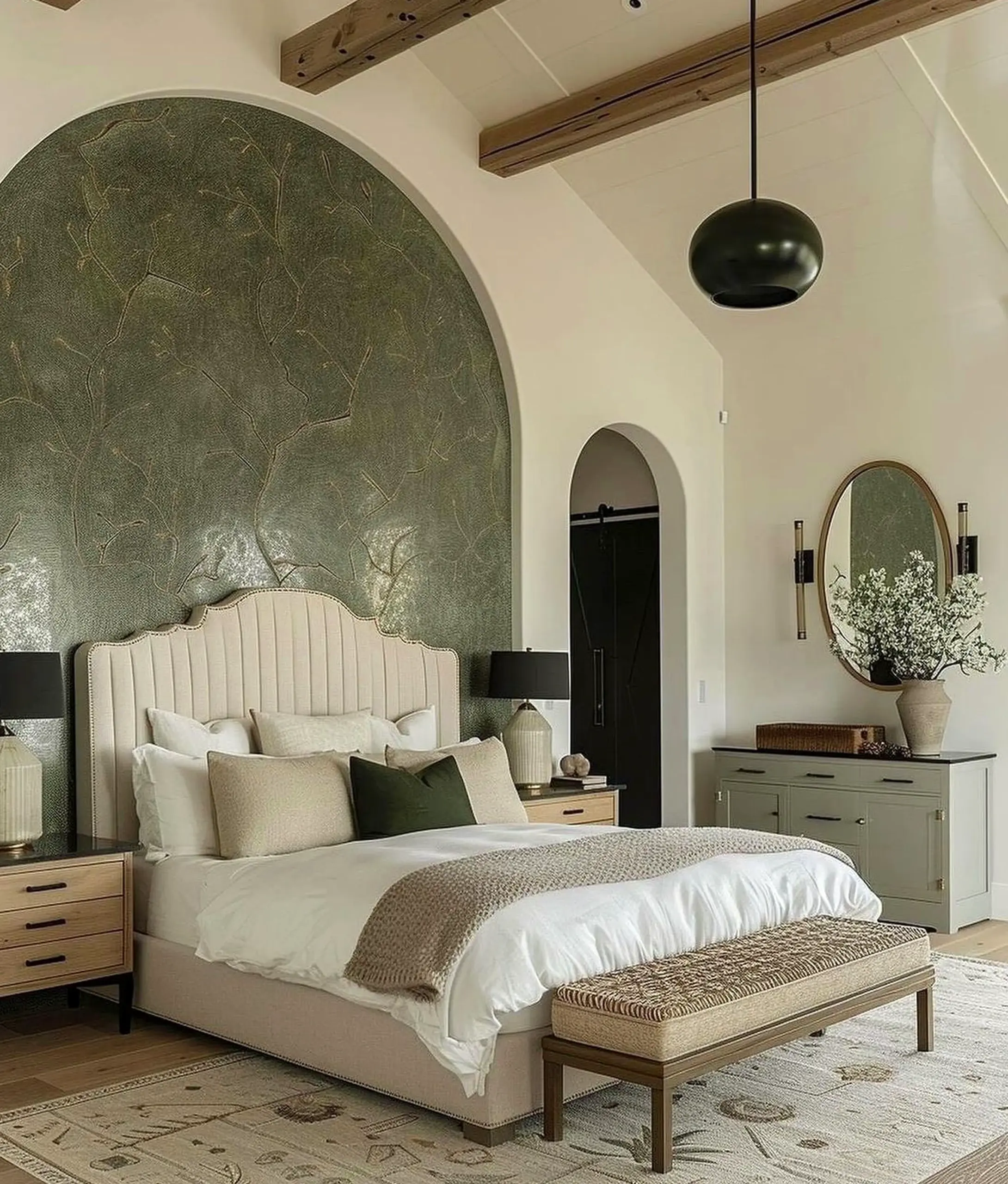 Airy breakfast table draws attention to ease while the backdrop stays easy to enjoy.