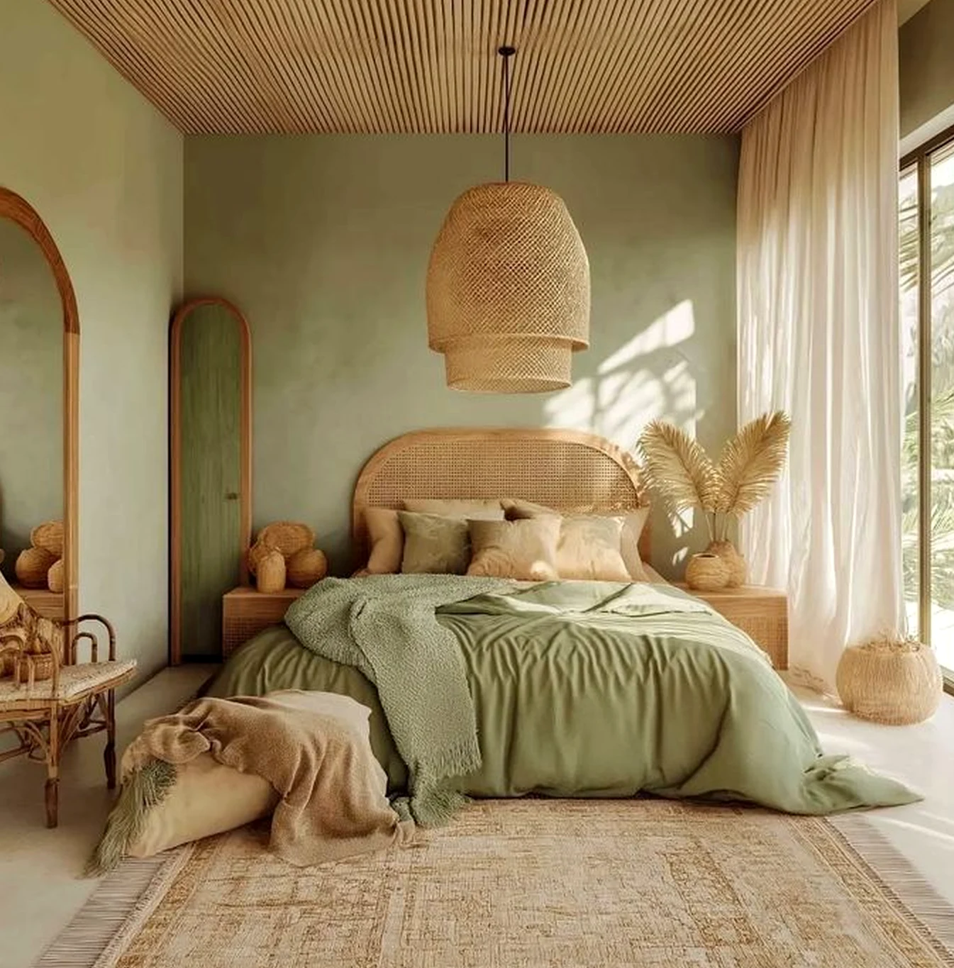 Quiet shower wall gives the sitting area more ease, so the whole view feels clear and inviting.
