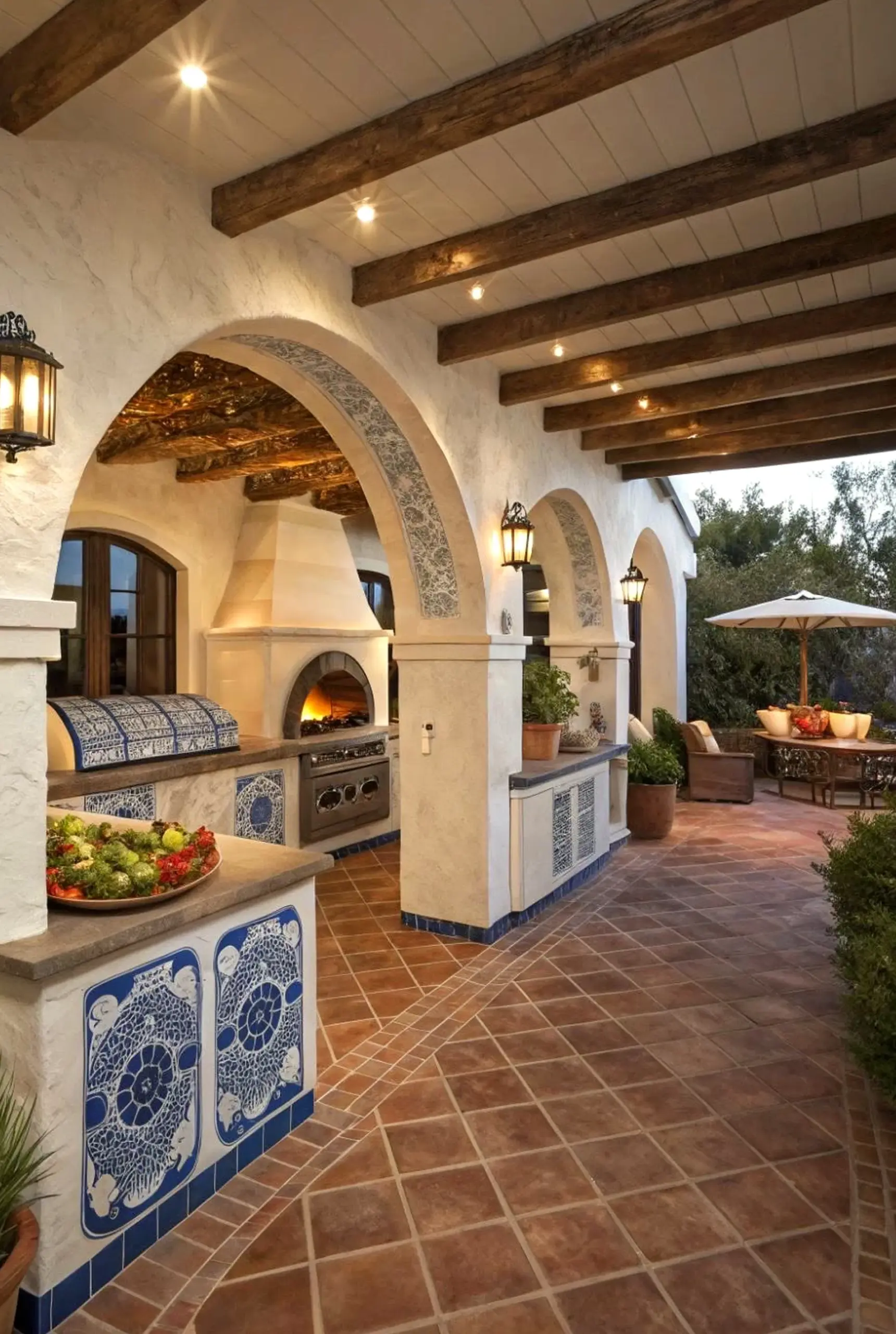 Bright arched doorway adds a clear layer of personality, helping the design feel open and lived-in.