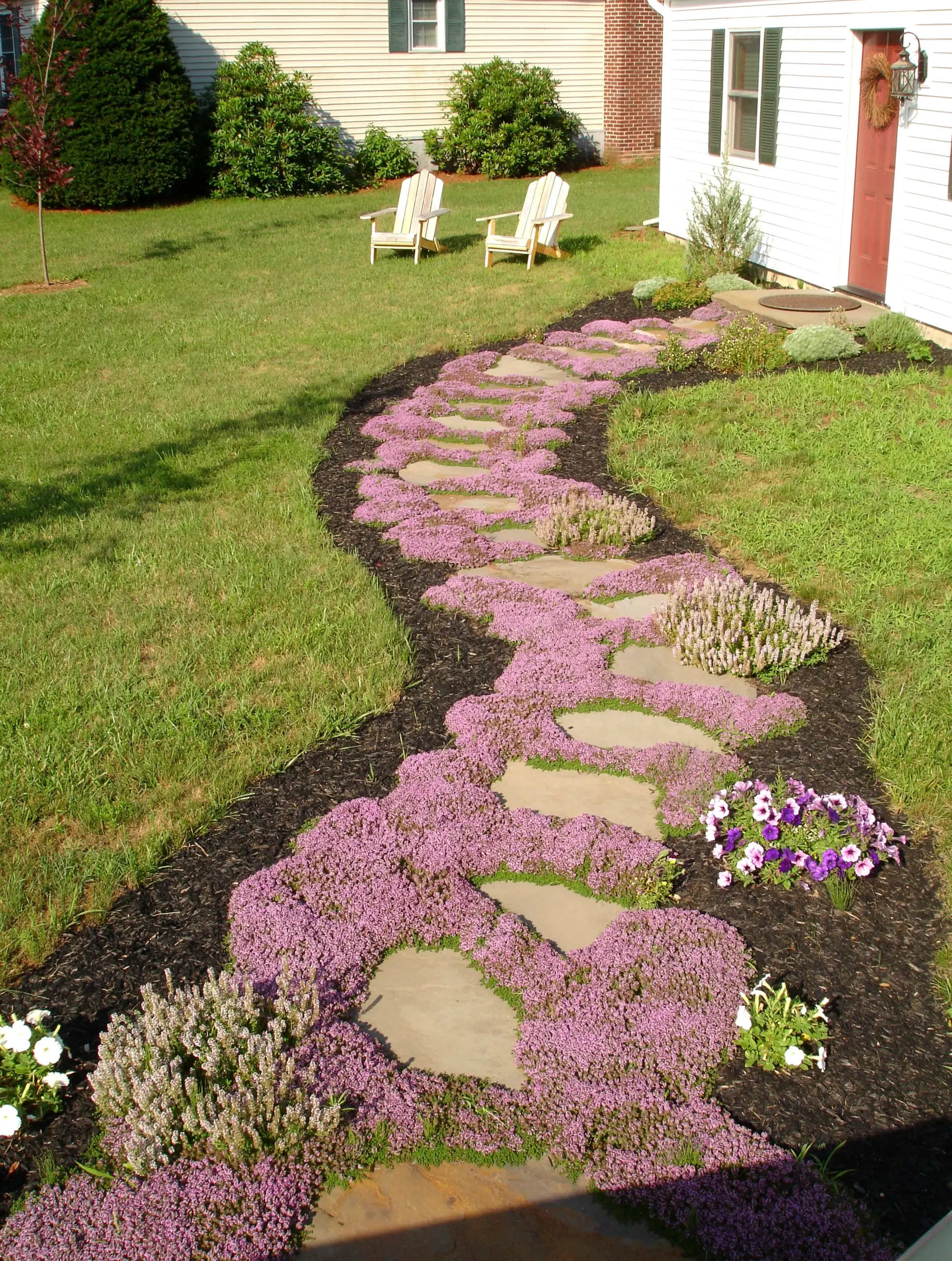 Fresh green entry adds a clear layer of rhythm, helping the view feel comfortable in daily use.