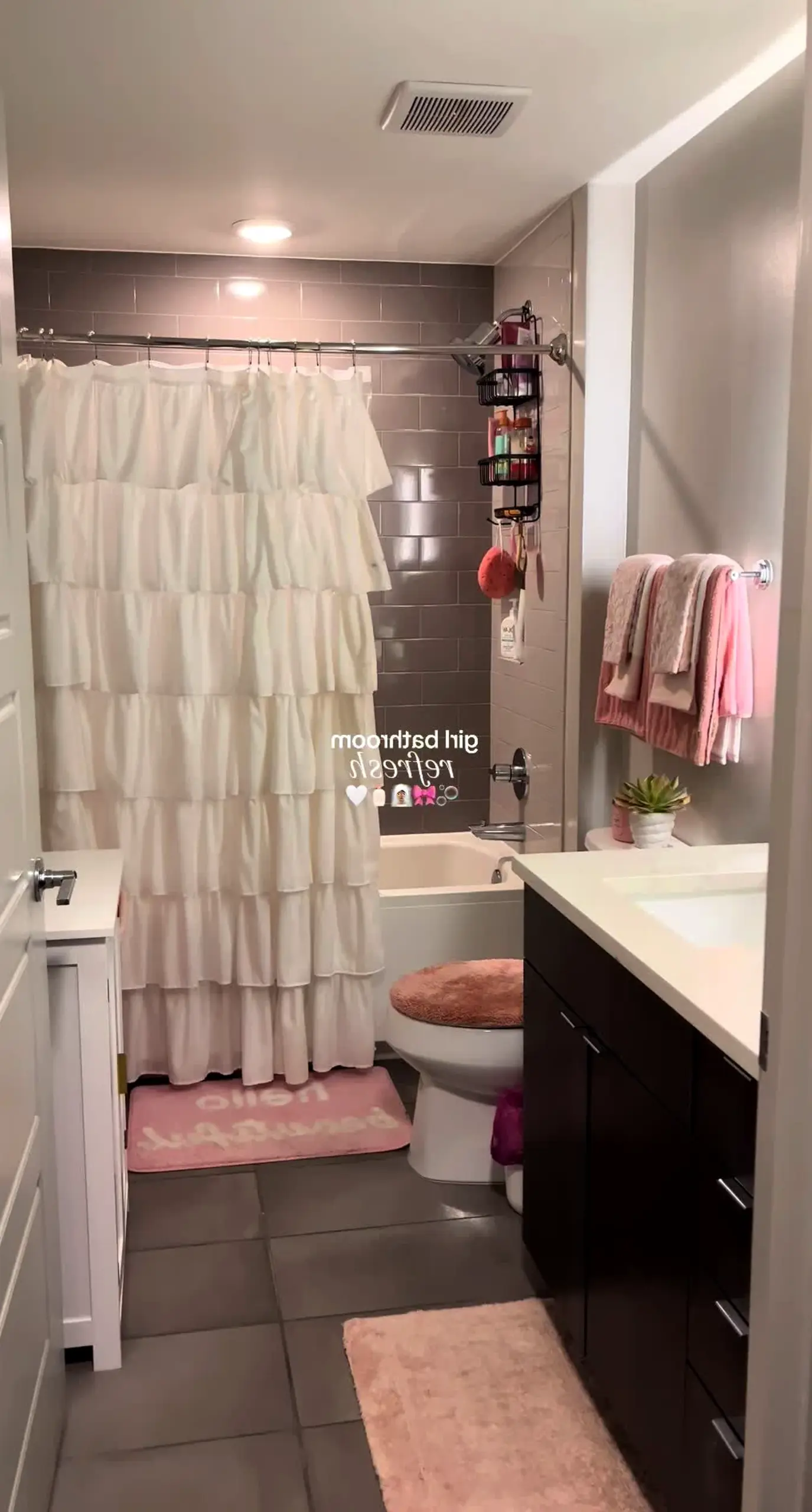 Inviting bathroom vanity adds focus across the sitting area, giving the decor a finish that feels easy to enjoy.