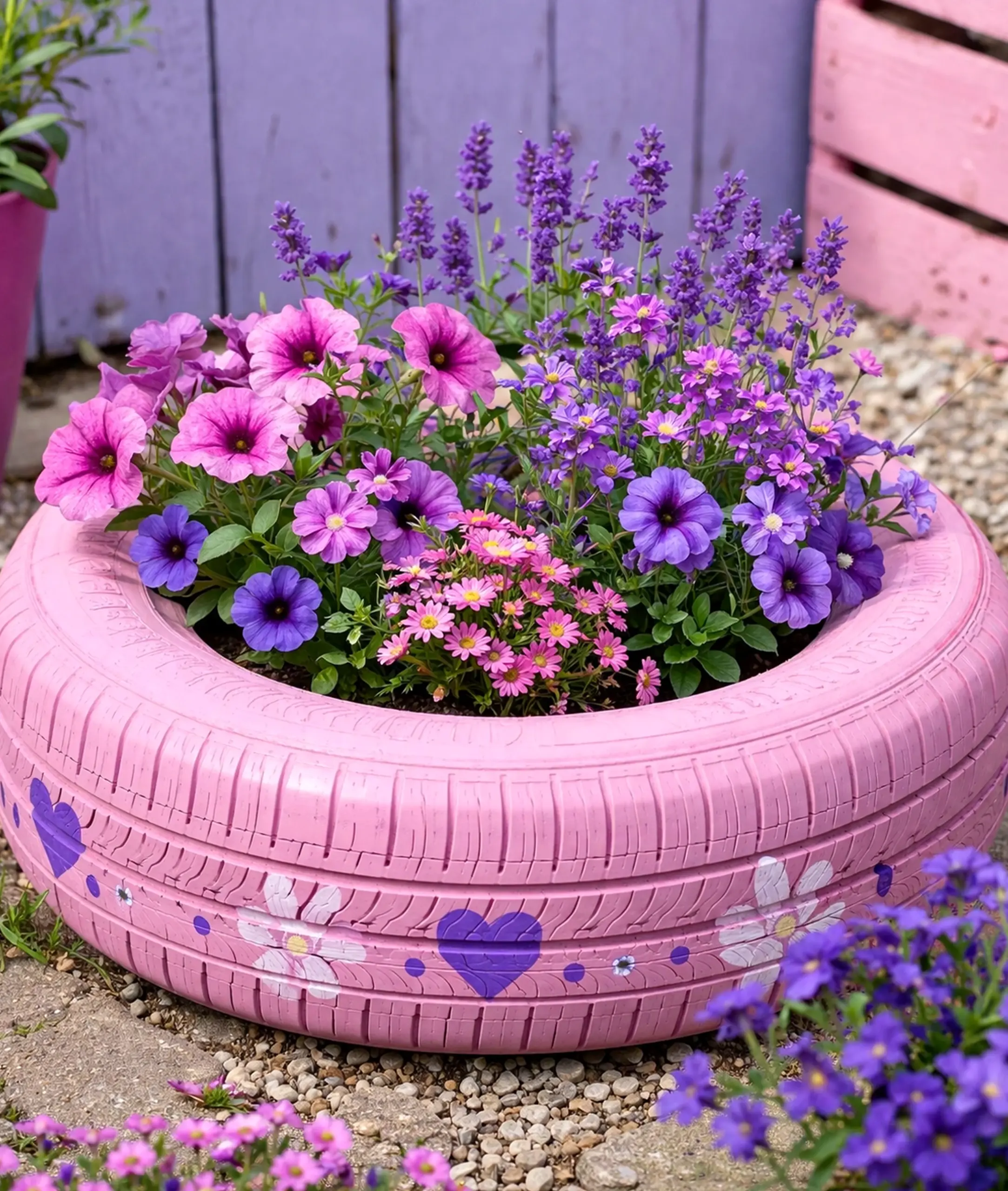 Quiet garden seating gives the sitting area more comfort, so the whole view feels quietly finished.