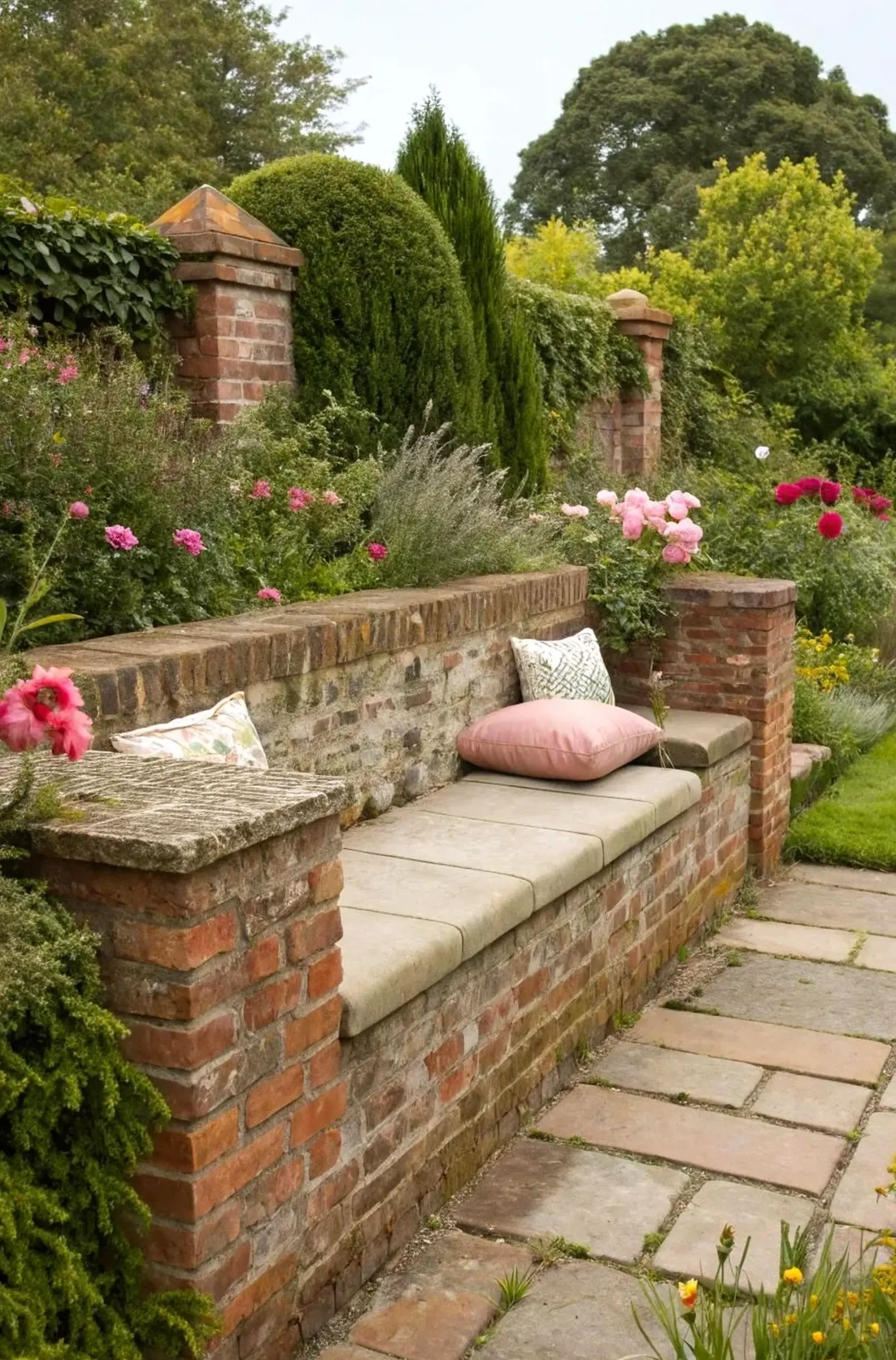 Relaxed painted door supports the garden edge through freshness, leaving the space feeling comfortable in daily use.