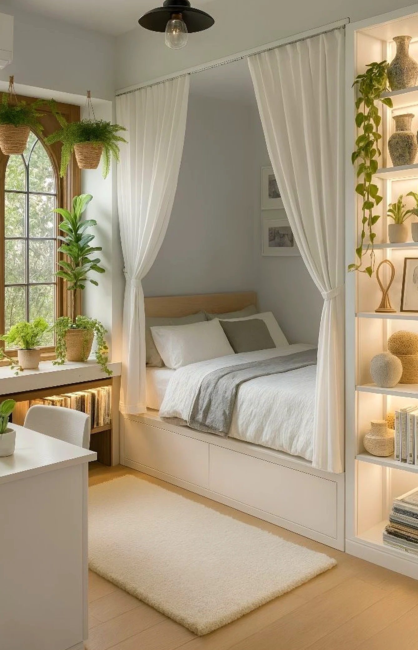 Natural sink area adds a clear layer of freshness, helping the garden edge feel simple yet expressive.