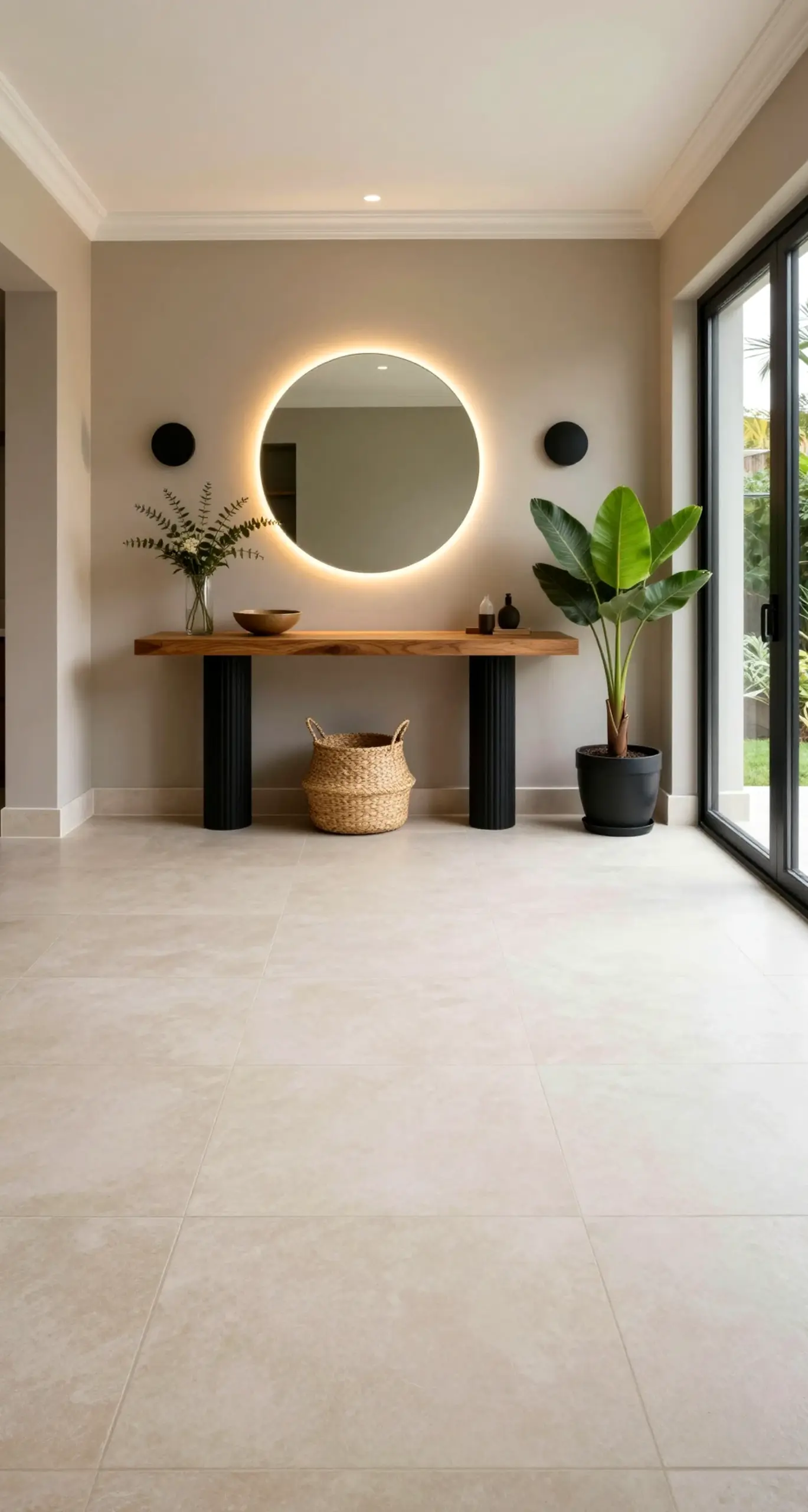 Crisp greenhouse corner gives the table more movement, so the whole view feels easy to enjoy.