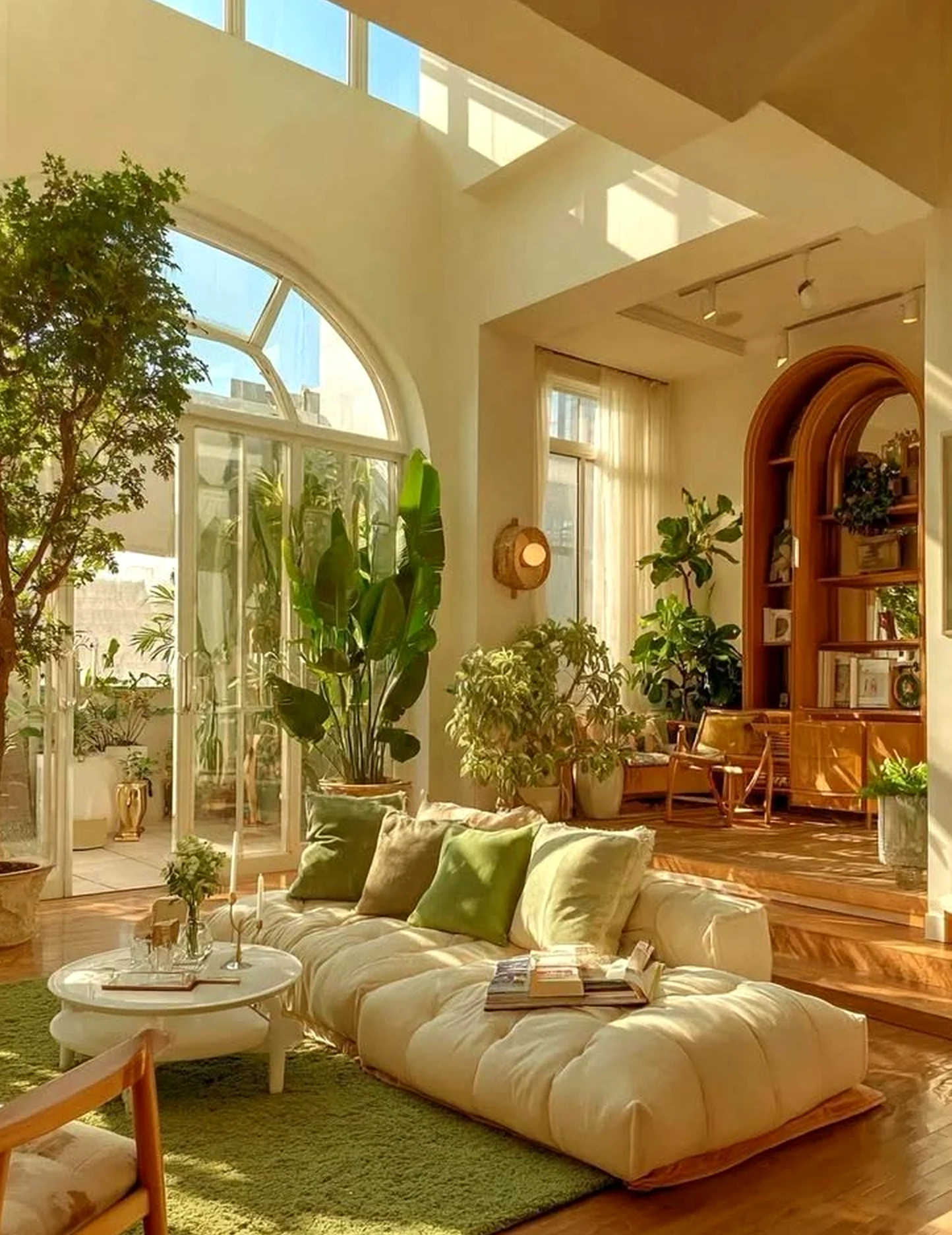 Balanced stone path frames the setting with ease, making the scene feel ready for quiet use.