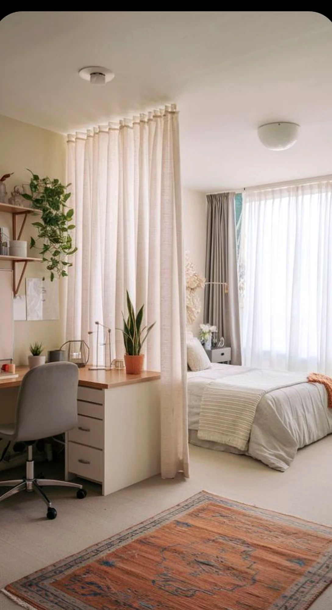 Crisp garden border frames the room with focus, making the scene feel pleasantly composed.