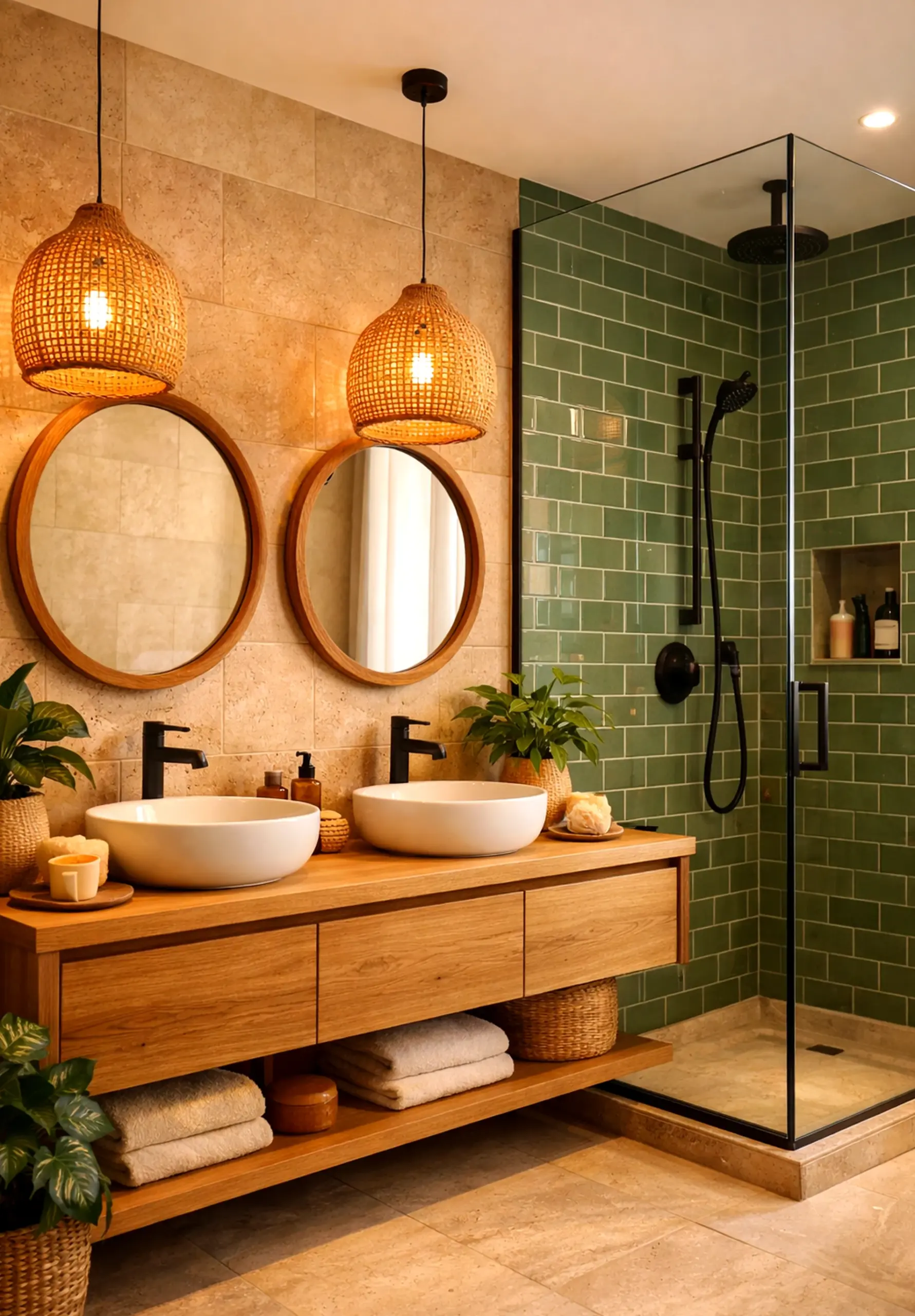 Subtle ceiling detail anchors the design with character, giving the view a mood that feels quietly finished.