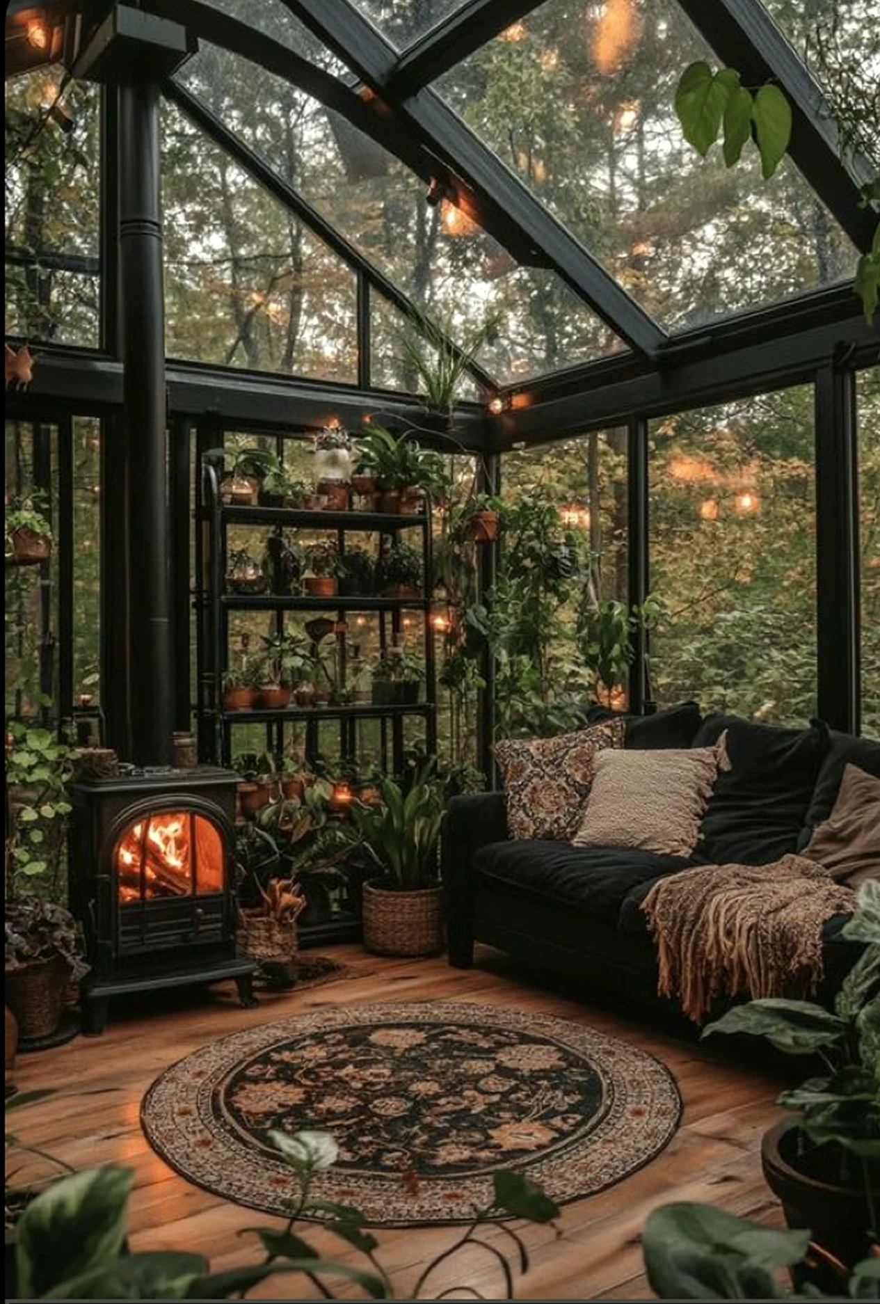 Fresh green entry adds a clear layer of light, helping the view feel soft at the edges.
