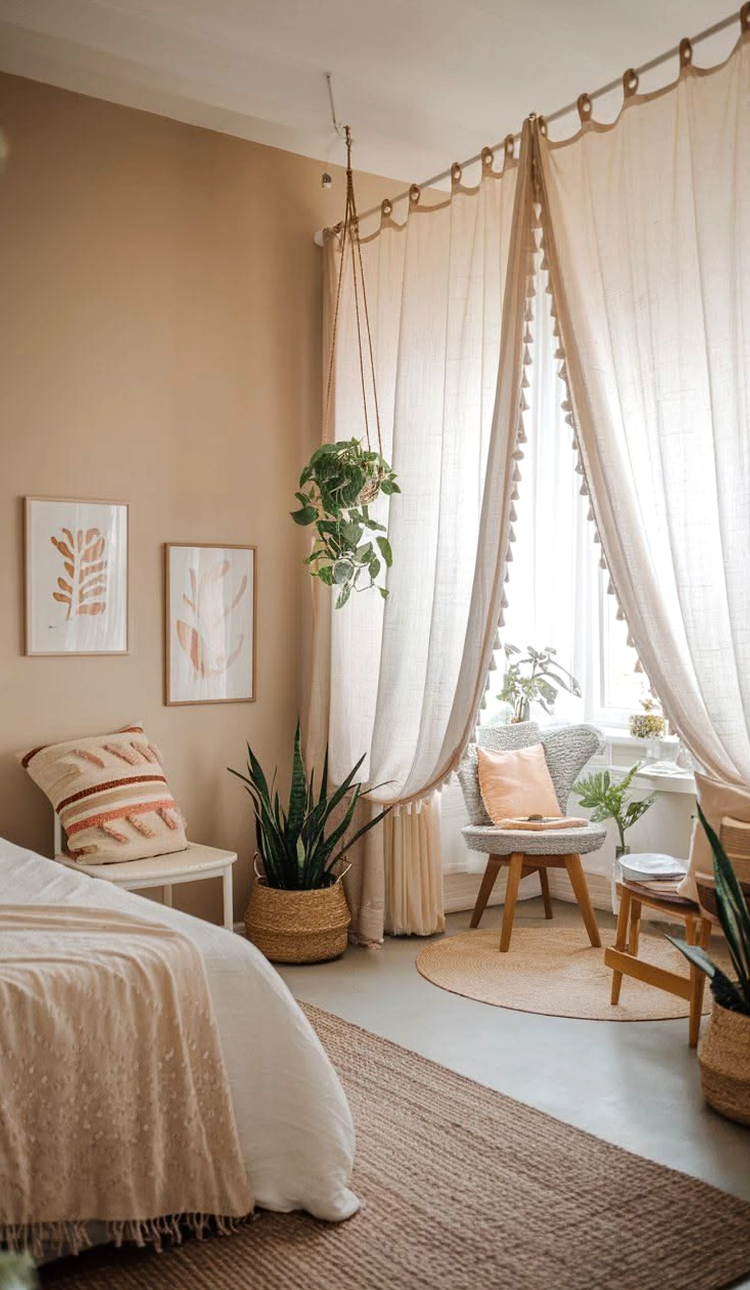 Airy balcony scene adds a clear layer of detail, helping the backdrop feel warm without clutter.