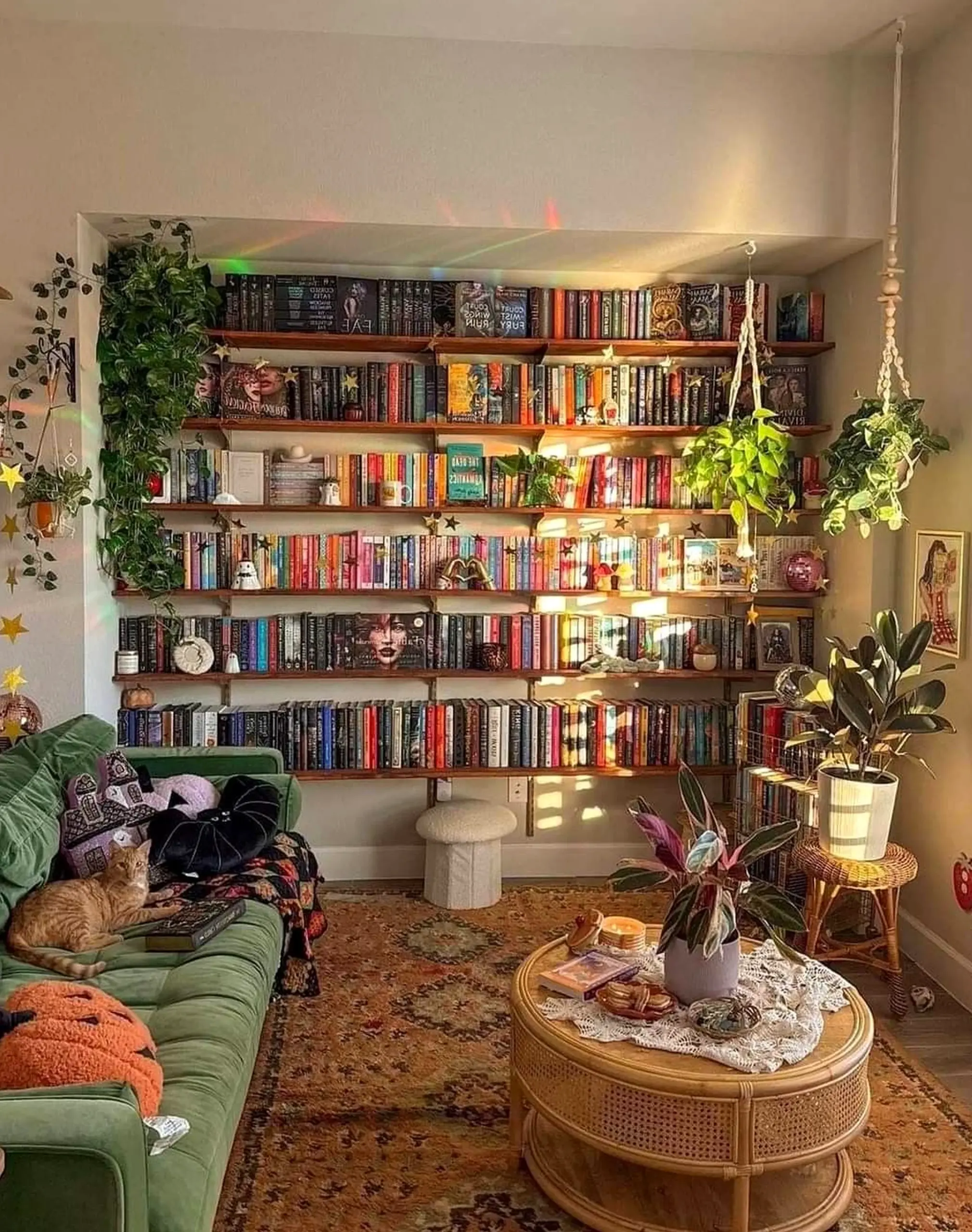 Balanced reading corner gives the sitting area more balance, so the whole view feels simple yet expressive.