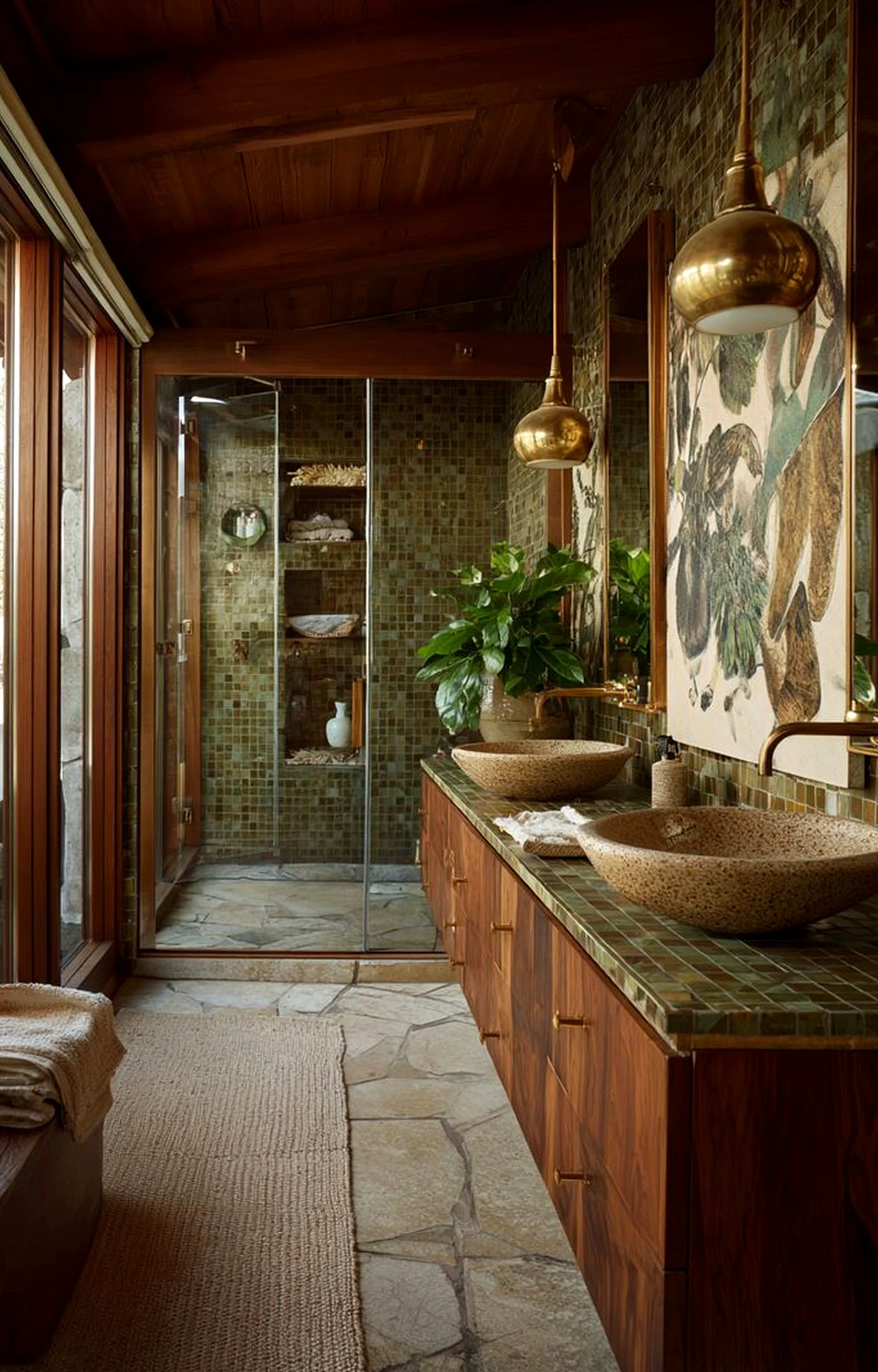 Polished greenhouse corner gives the arrangement more freshness, so the whole view feels personal and relaxed.