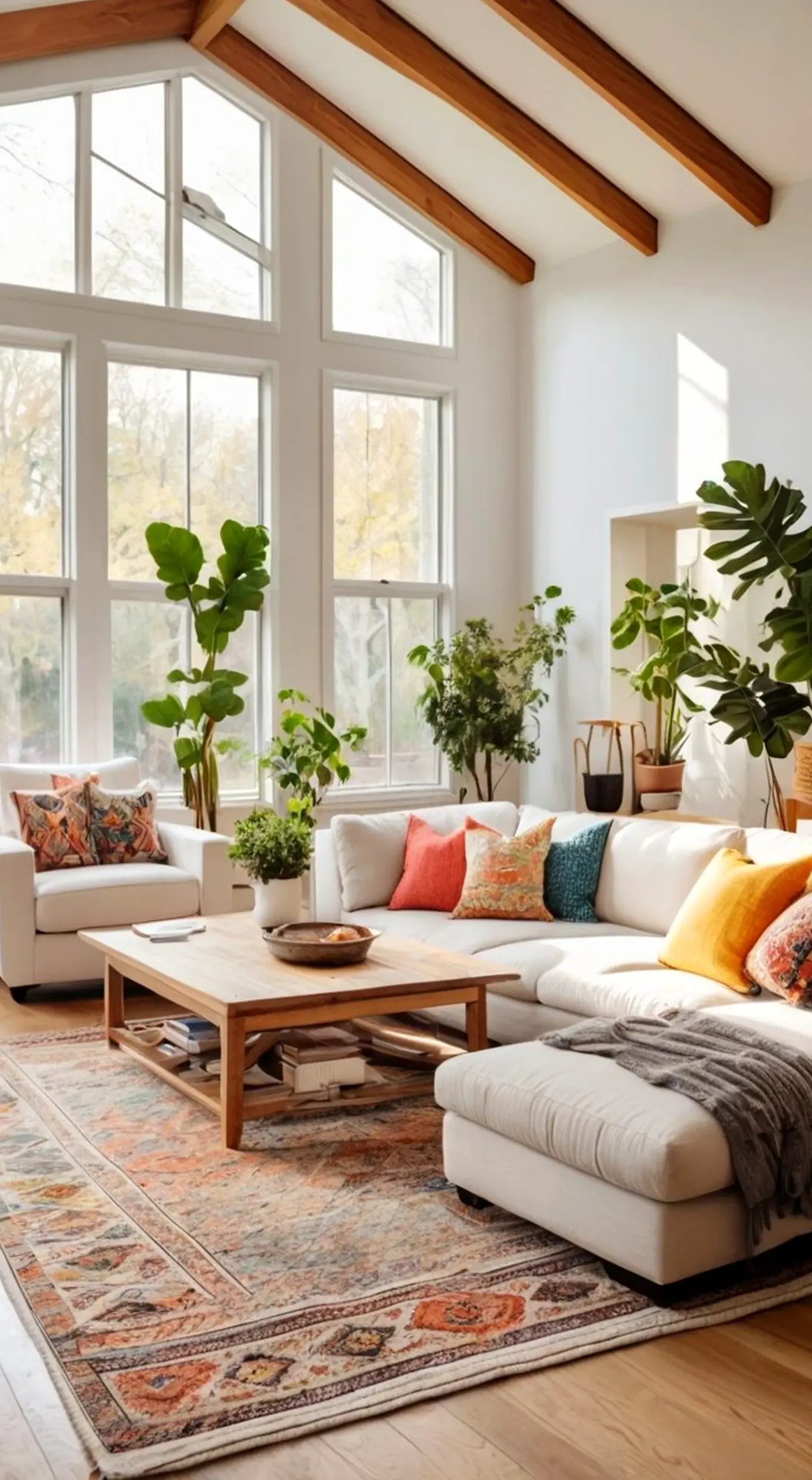 Compact neutral bedroom gives the entry more texture, so the whole view feels clear and inviting.