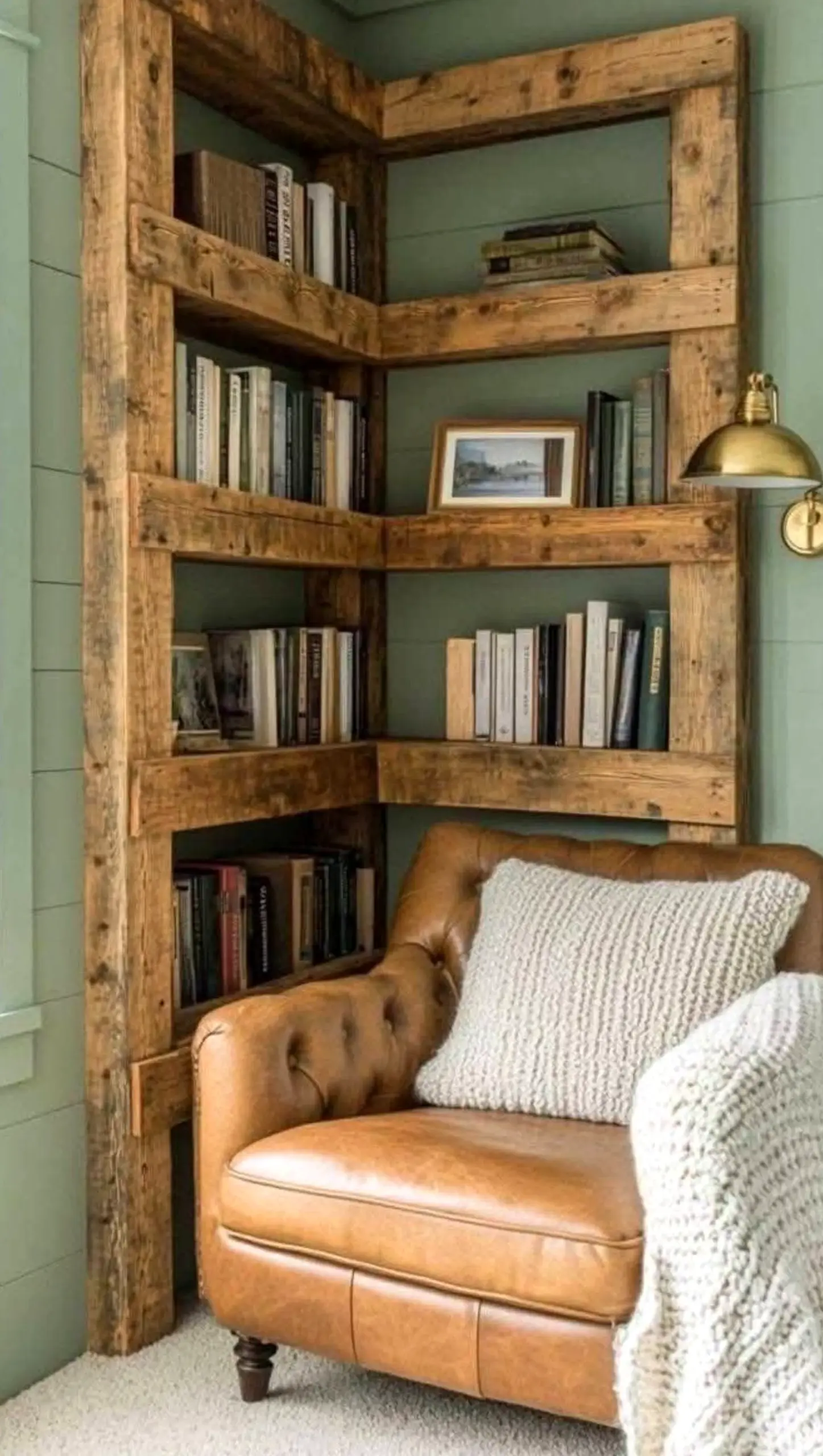 Crisp linen bedding adds character across the wall, giving the decor a finish that feels visually grounded.