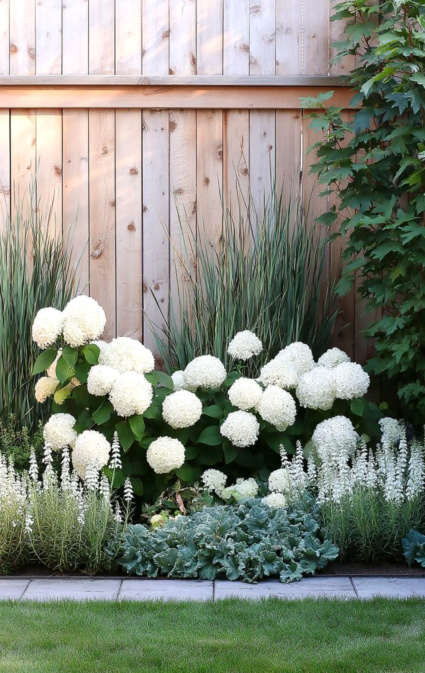 Cozy breakfast table supports the garden edge through contrast, leaving the space feeling bright but not busy.