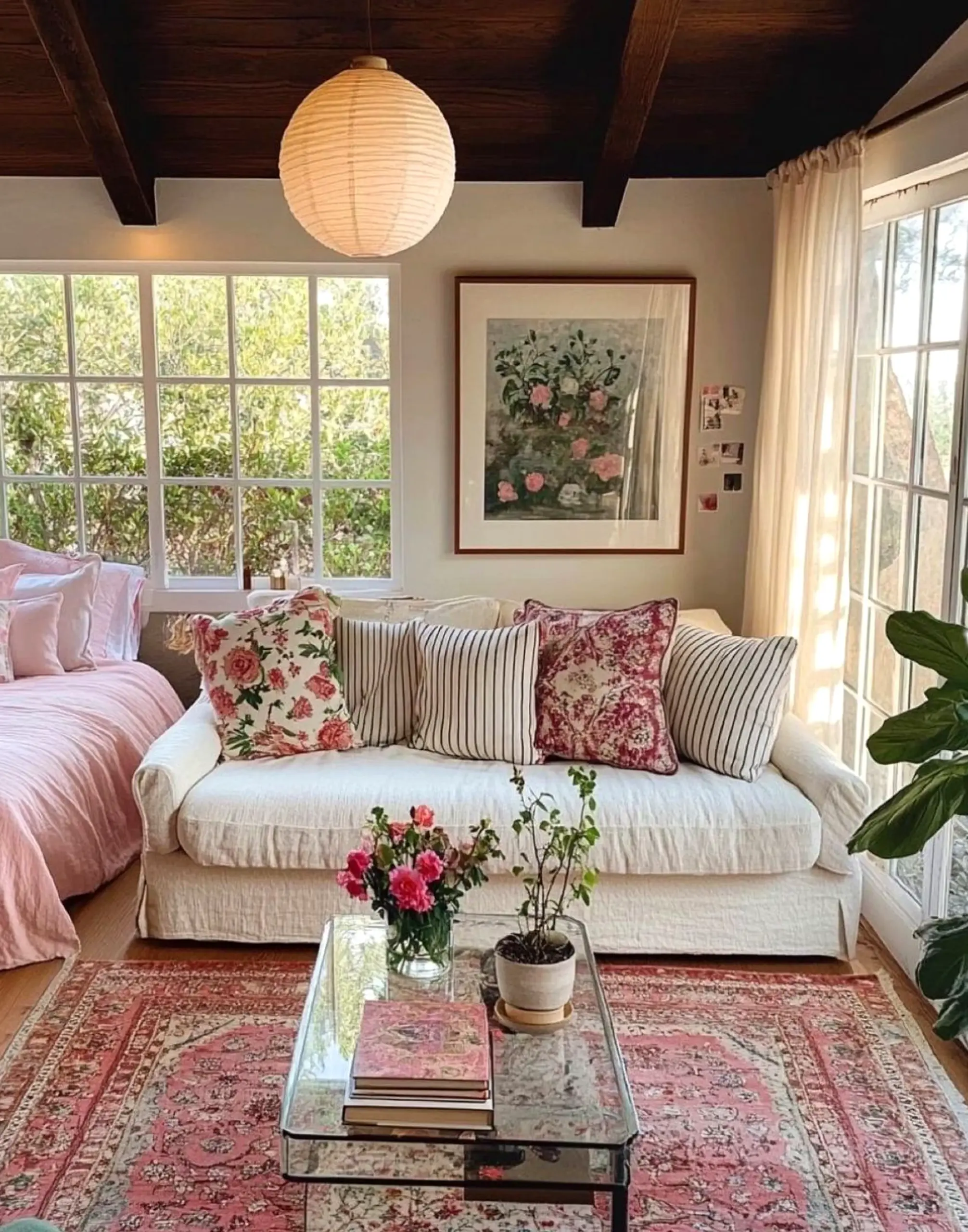 Textured fireplace area adds order across the sitting area, giving the decor a finish that feels ready for quiet use.