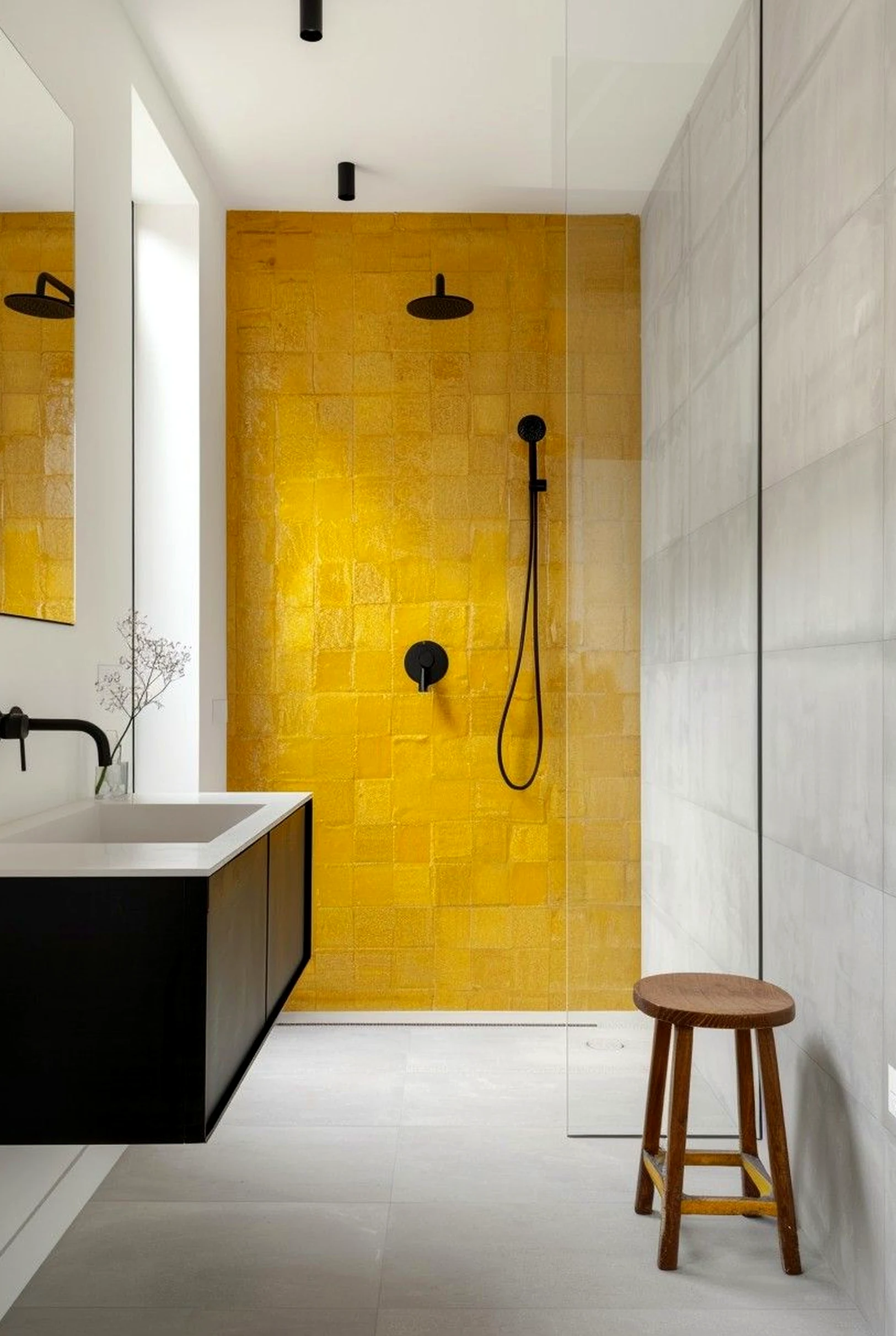 Elegant stair landing supports the room through warmth, leaving the space feeling soft at the edges.