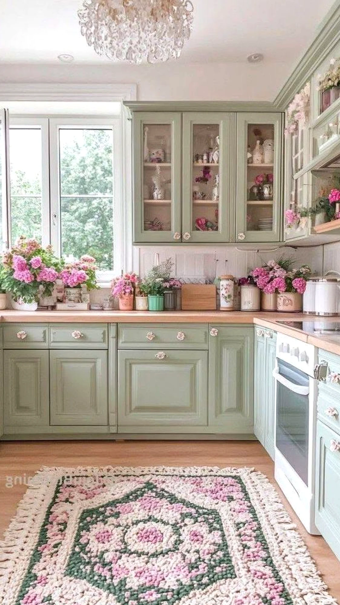 Tactile painted door brings a useful note of personality, making the composition feel pleasantly composed.
