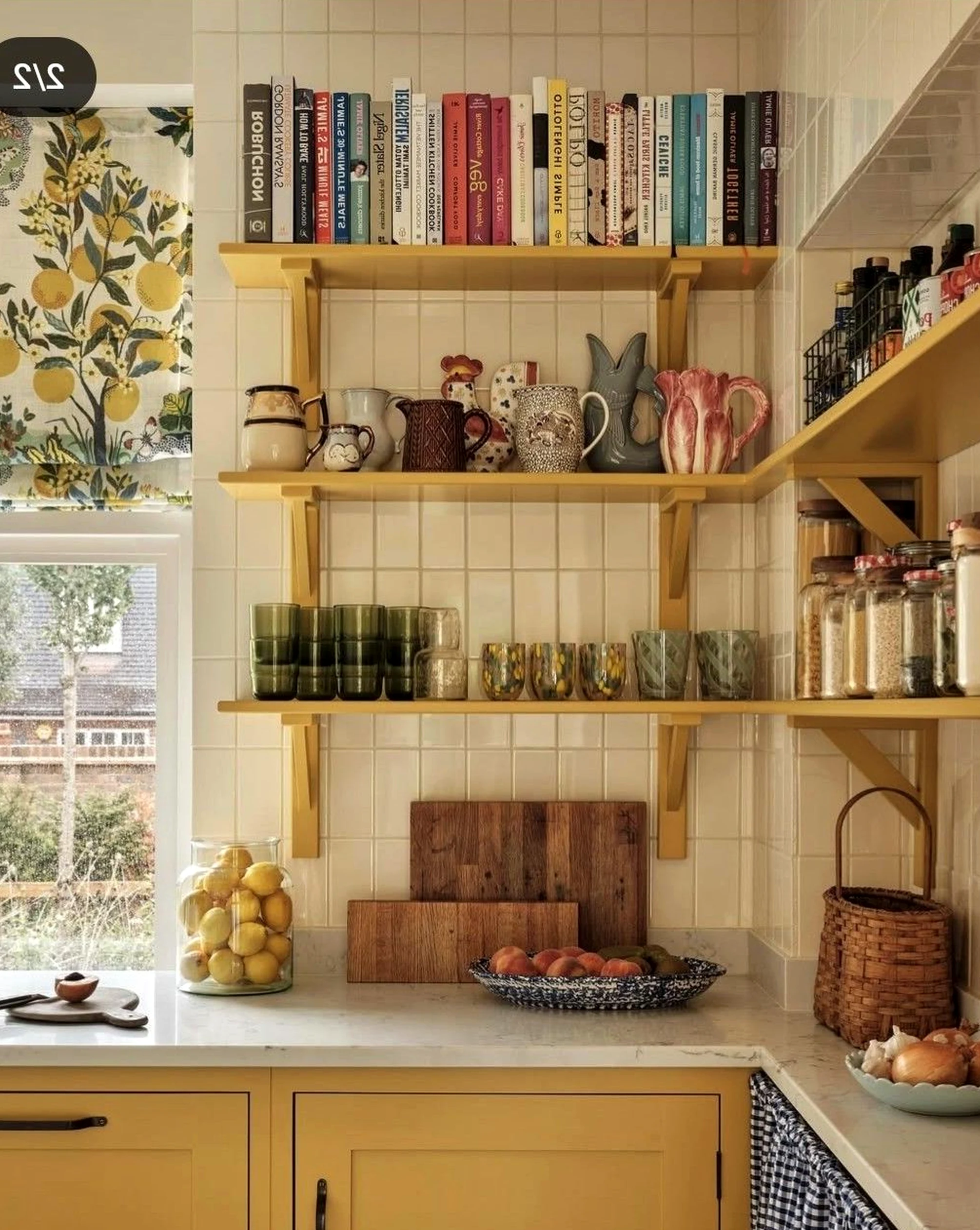 Leafy greenhouse corner brings warmth to the setting, creating a mood that feels open and lived-in.