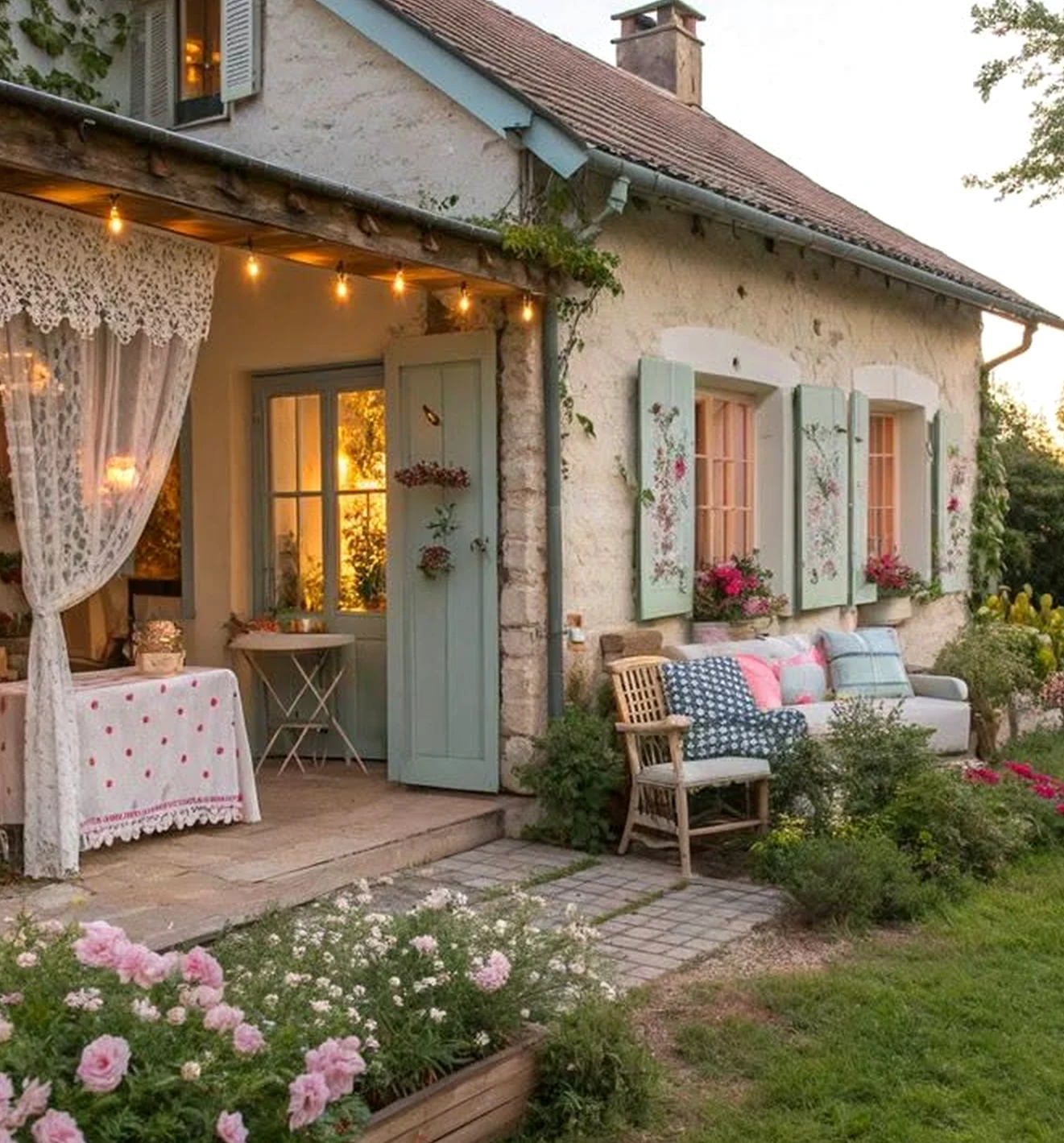 Calm sunlit room gives the entry more light, so the whole view feels clear and inviting.