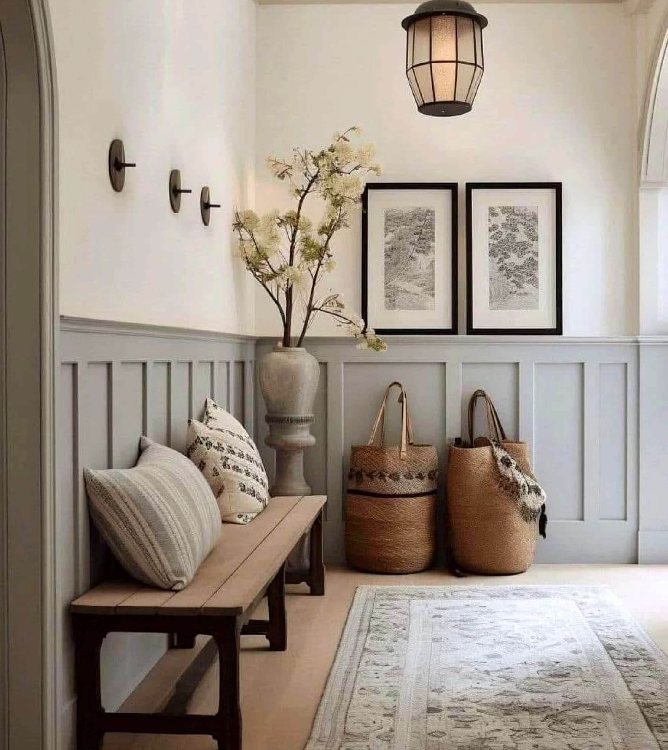 Refined storage corner introduces freshness into the backdrop, keeping the atmosphere simple yet expressive.