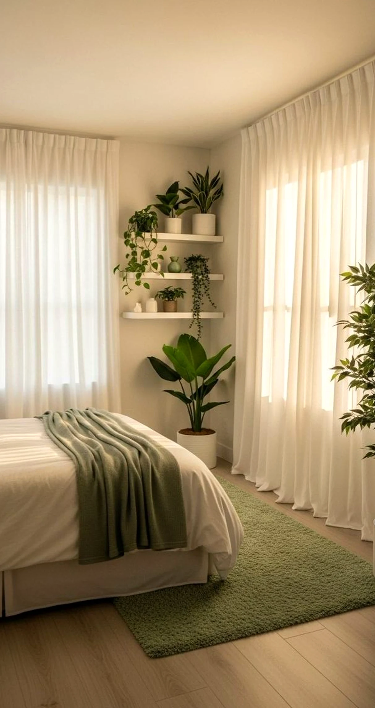 Cozy floral bed supports the garden edge through detail, leaving the space feeling easy to enjoy.