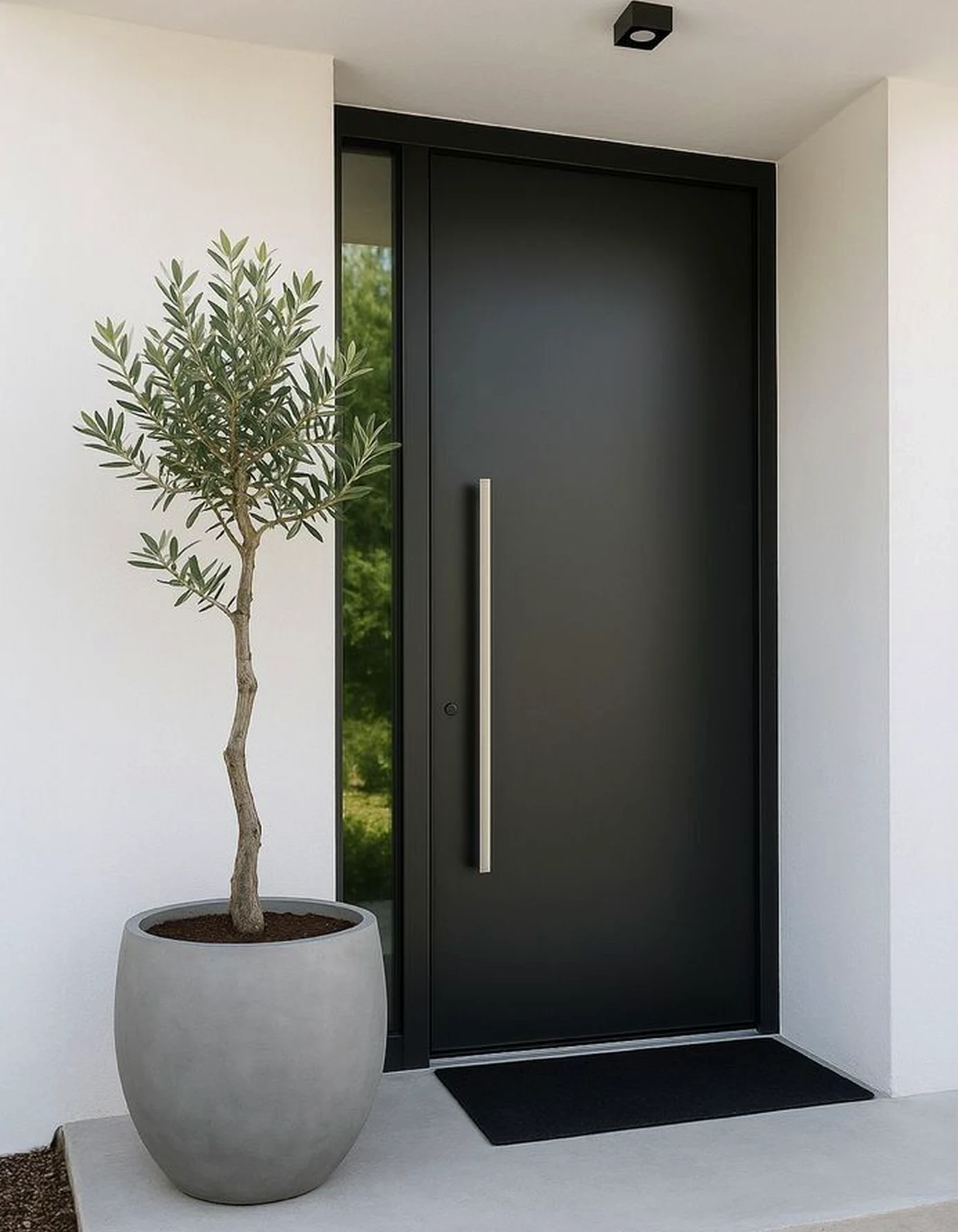Relaxed entry console draws attention to shape while the room stays warm without clutter.