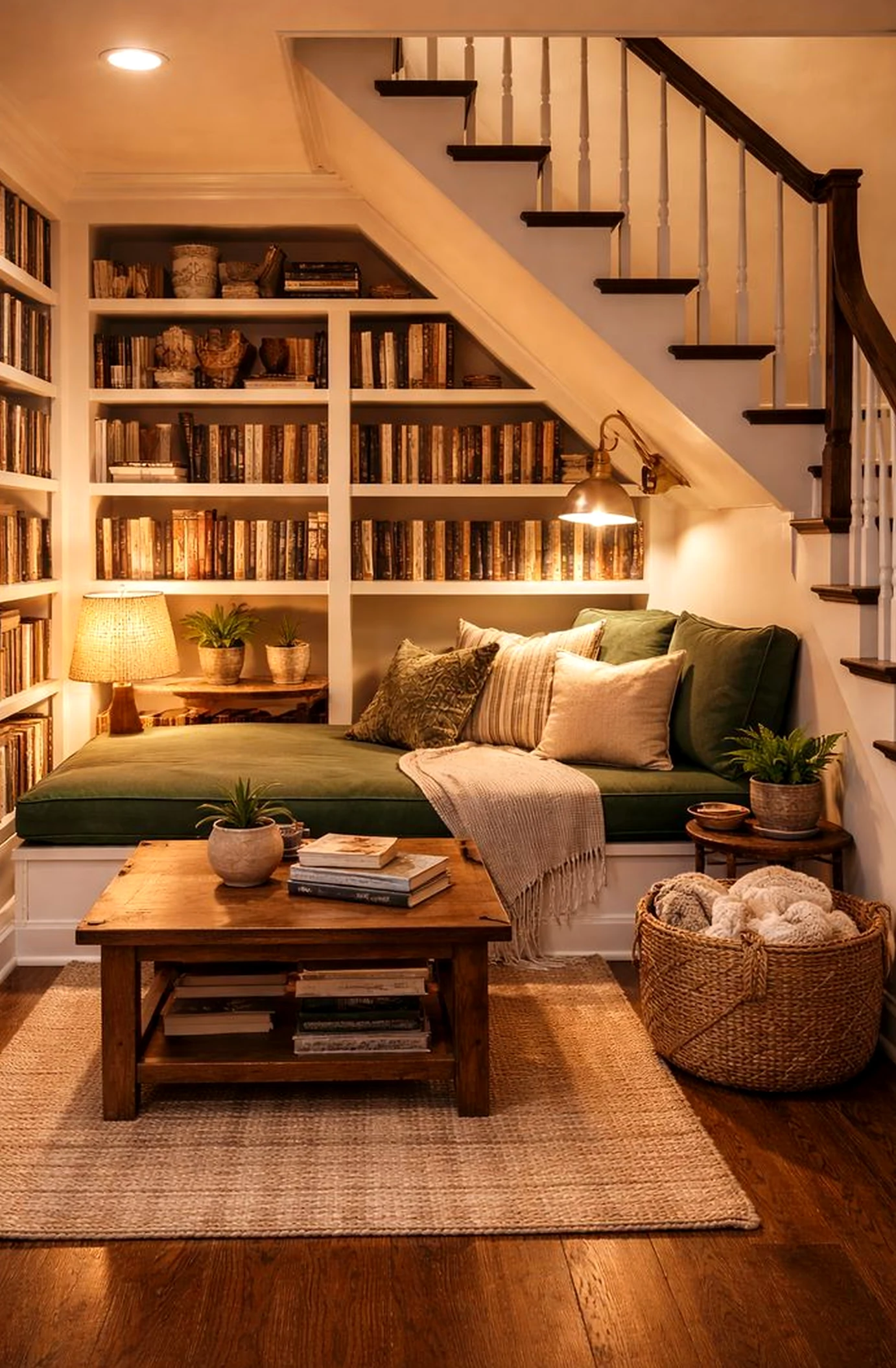 Luminous porch bench supports the room through shape, leaving the space feeling easy to enjoy.