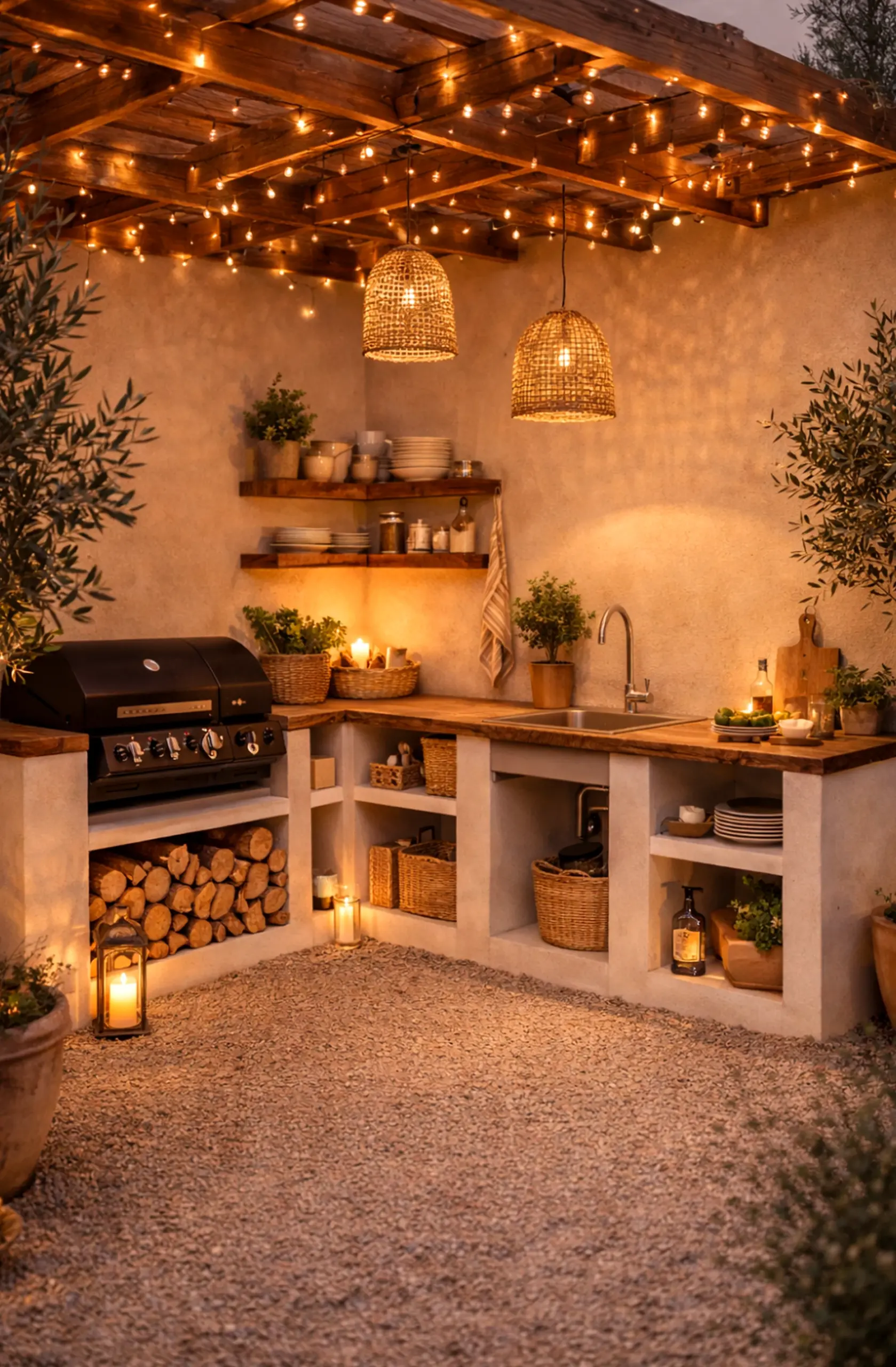 Natural kitchen nook supports the table through balance, leaving the space feeling pleasantly composed.
