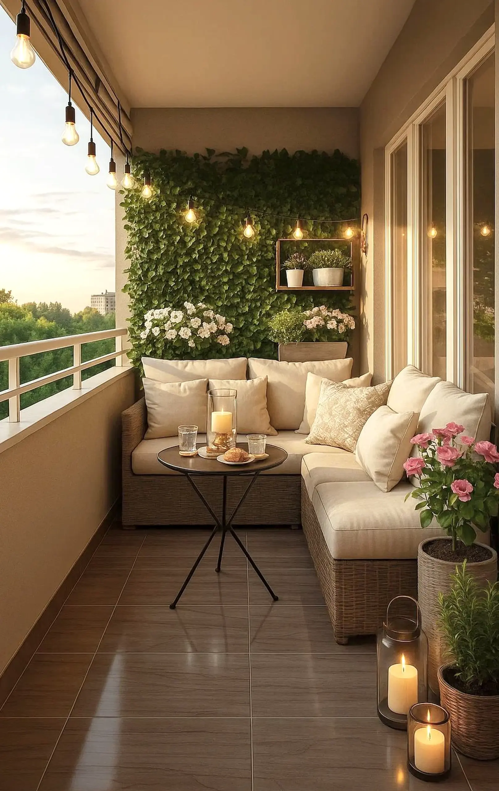 Refined stone path gives the arrangement more light, so the whole view feels personal and relaxed.