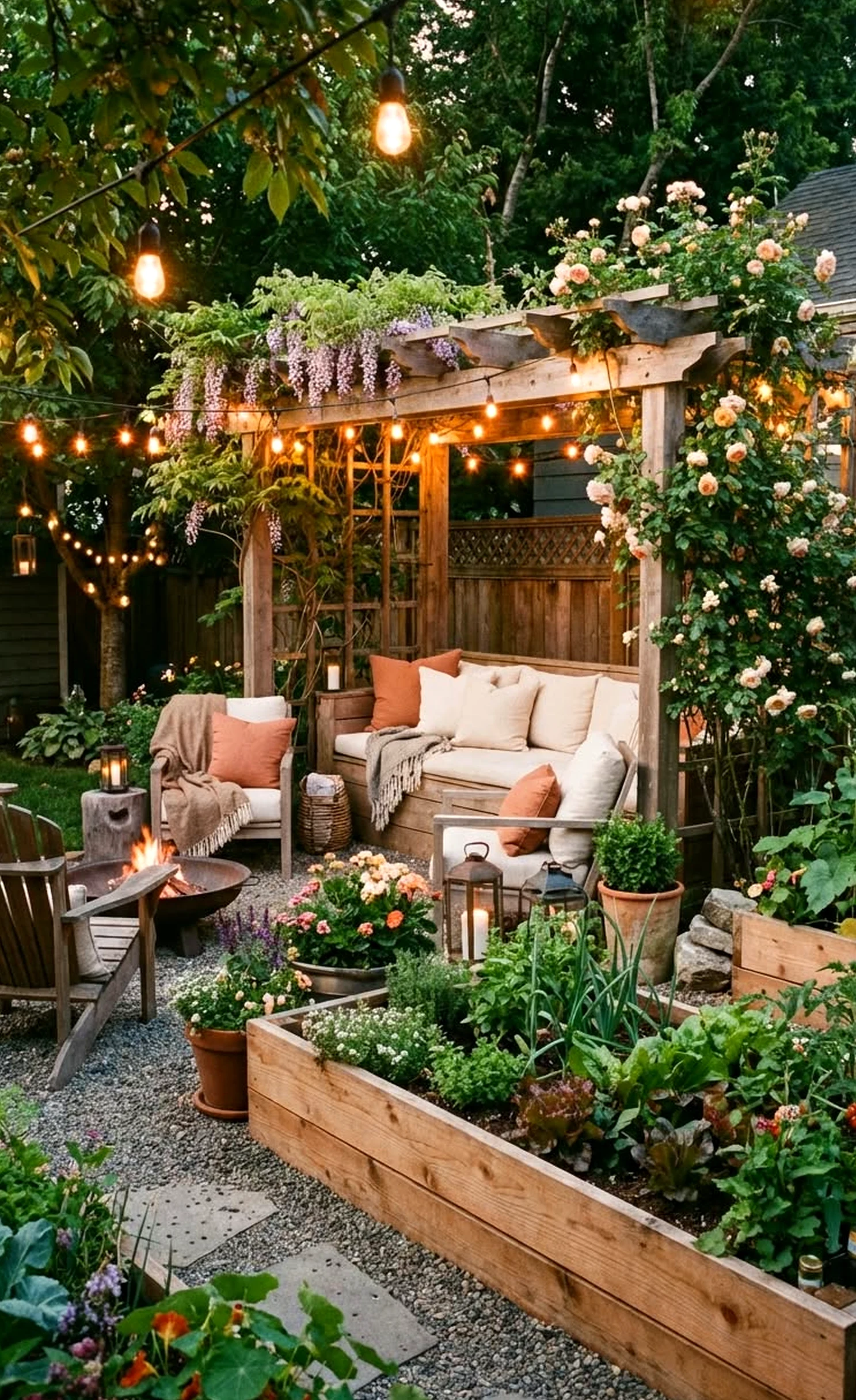 Fresh green entry adds a clear layer of light, helping the arrangement feel settled and welcoming.